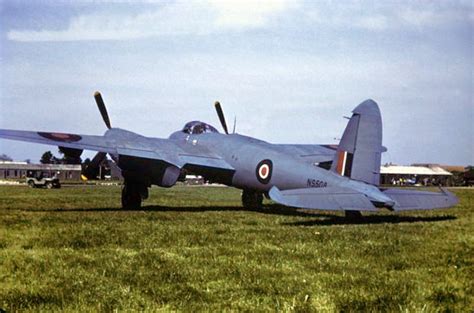 Mosquito On A Visit To Mount Farm 1944 De Havilland Mosquito