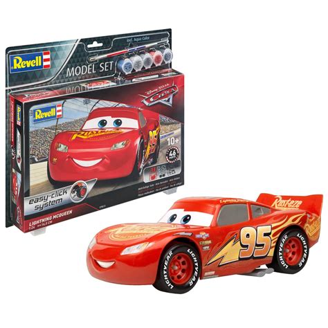 Maquette Voiture Model Set Easy Click Lightning McQueen Jeux Et