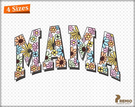 Floral Mama Embroidery Design Premio Embroidery