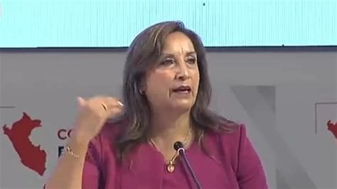 Dina Boluarte Durante Consejo De Estado Regional Estamos Trabajando En