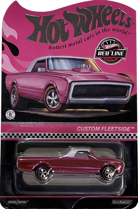 Custom Fleetside Party Car Hot Wheels Red Line Club HWRLC