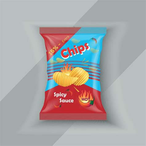 Potato chips bag . Snack food packages free Vector 21671380 Vector Art ...