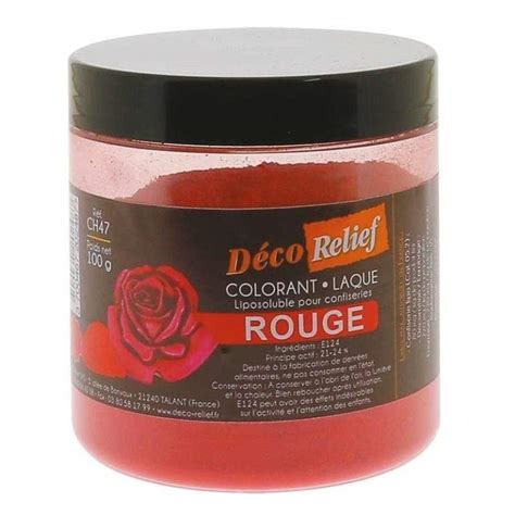 COLORANTE ALIMENTARIO ROJO LIPOSOLUBLE LACA 100 Gr Toufood