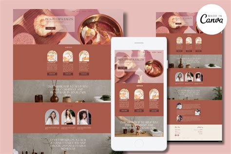 Canva Website Template Graphic By T Mea Herczeg Creative Fabrica