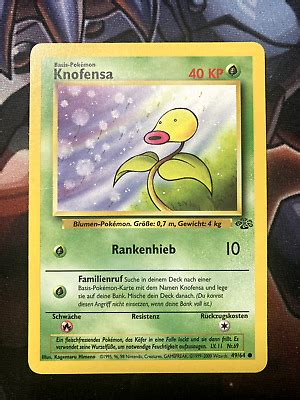 Knofends German Bellsprout 49 64 Vintage Jungle Set Pokemon Card EBay