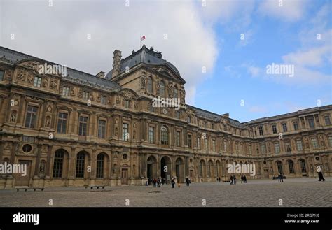 Cour Carree Of The Louvre Paris France Stock Photo Alamy