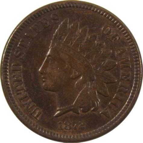 1872 Indian Head Cent XF EF Extremely Fine Penny 1c Coin SKU:I9597