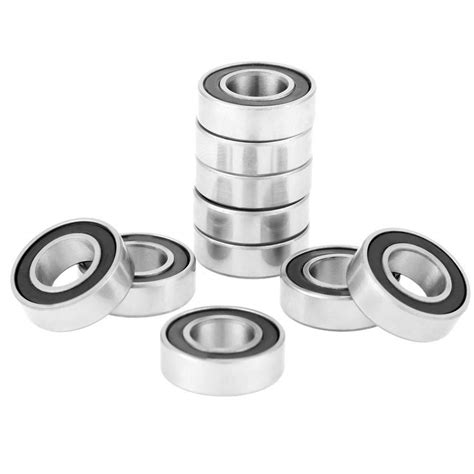 10pcs Deep Groove Ball Bearing Miniature Double Rubber Sealed Ball