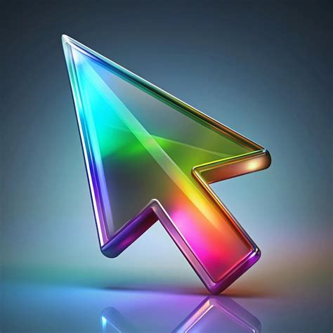 This Is A 3d Abstract Glass Cursor With A Beautiful Palette Of Colors That Can Be Used In Web