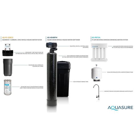 Aquasure 1005411925 Whole House Filtration With 48000 Grain Fine Mesh