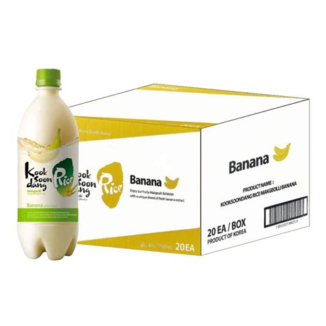 Buy Kooksoondang Flavoured Rice Makgeolli Banana Flavour 750ml 4 Alc