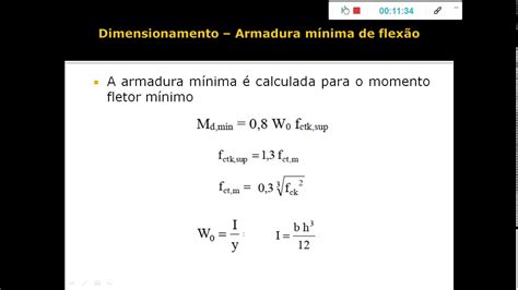 Aula 04 Dimensionamento De Vigas De Concreto Armado Exemplo De Cálculo Parte 02 Youtube