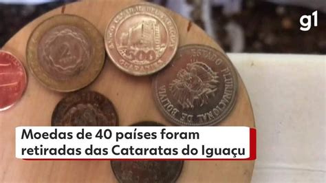 Moedas De Pa Ses Foram Retiradas Das Cataratas Do Igua U Segundo