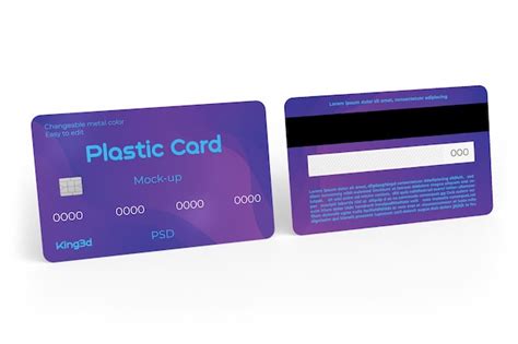 Premium PSD | Plastic card mockup