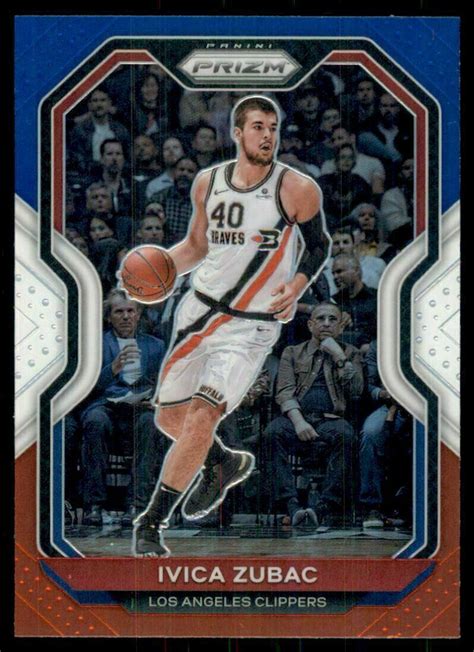 2020 21 Panini Prizm Red White Blue Prizm SP 196 Ivica Zubac LA