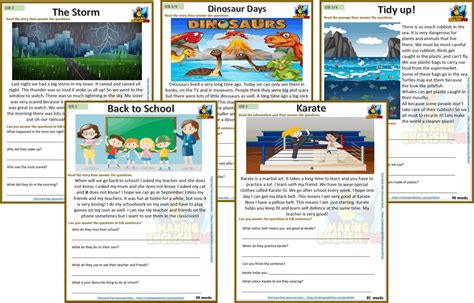 Comprehension Worksheets For 3rd Grade