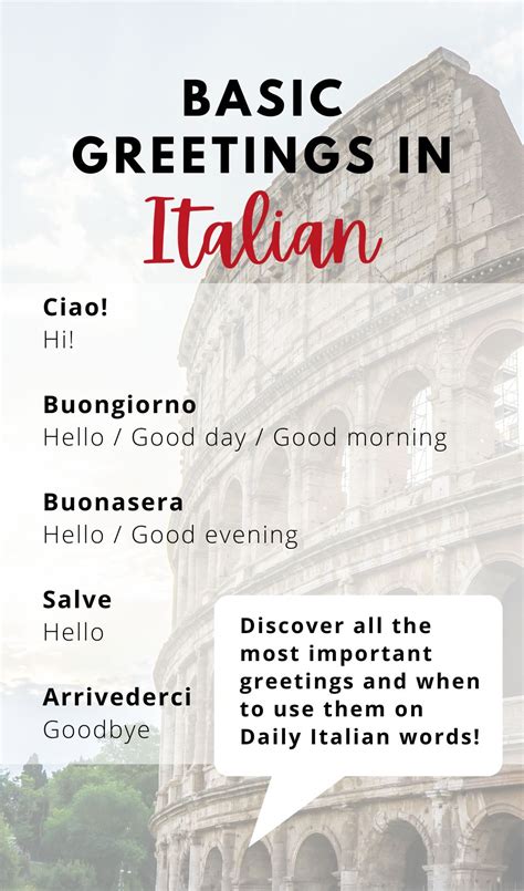 How and When to Use the Most Common Italian Greetings - Daily Italian Words