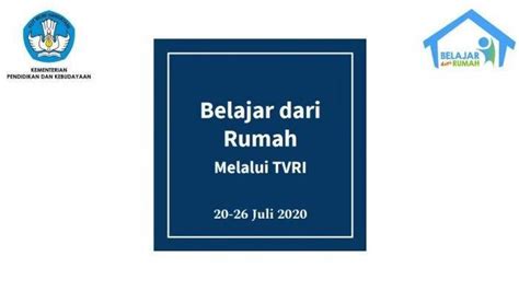 Jadwal Streaming Belajar Dari Rumah TVRI Kamis 23 Juli 2020 Bilangan