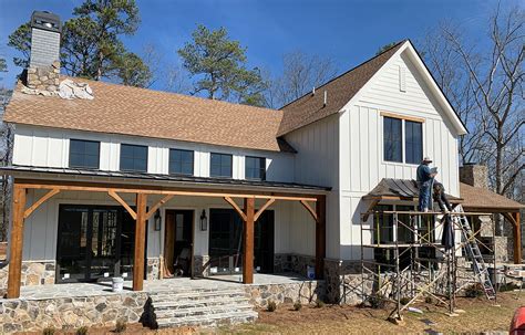 Modern Farmhouse Home - - Pinson's Construction