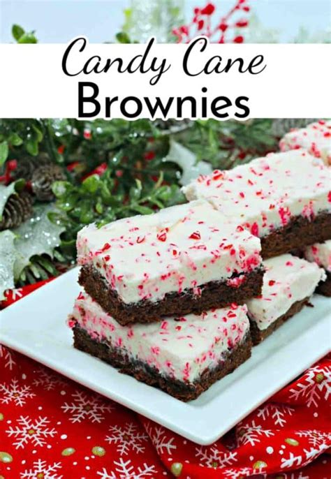 Candy Cane Brownies - Simple and Seasonal