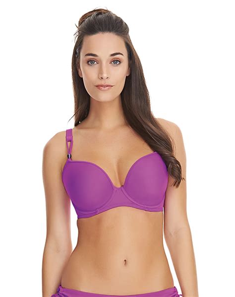 Freya Womens Deco Swim Underwired Moulded Bikini Top Walmart