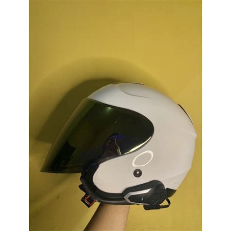 Jual Helm Kyt Kyoto Putih Glossy Visor Venom Iridium Blue Shopee