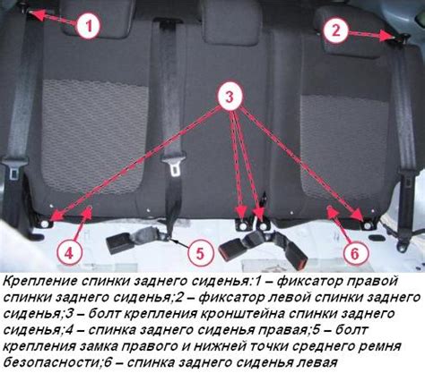 Снятие сидений и ремней безопасности автомобиля Лада Веста