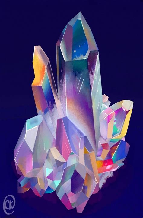 Кристалл минерал Репродукция | Crystal illustration, Graphic arts ...