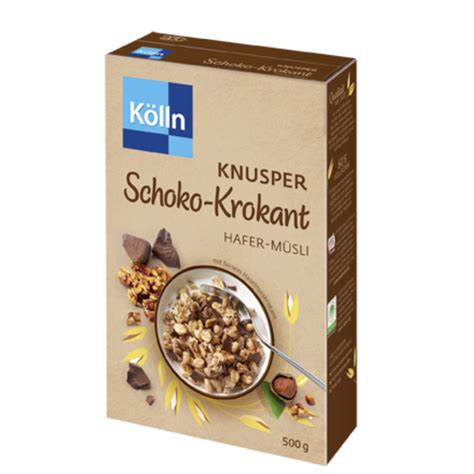 Kölln Crunchy Choco Krokant Haver Muesli 500g Duitse Voordeel Drogist