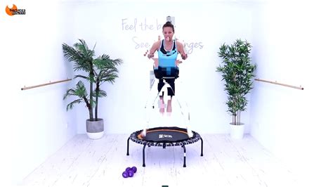 Rebounder Workout Mini Trampoline Workout Barlates Body Blitz Bounce Intervals Total Burn Youtube