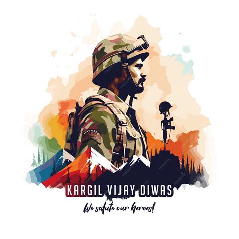 premium vector kargil vijay diwas illustration  abstract concept