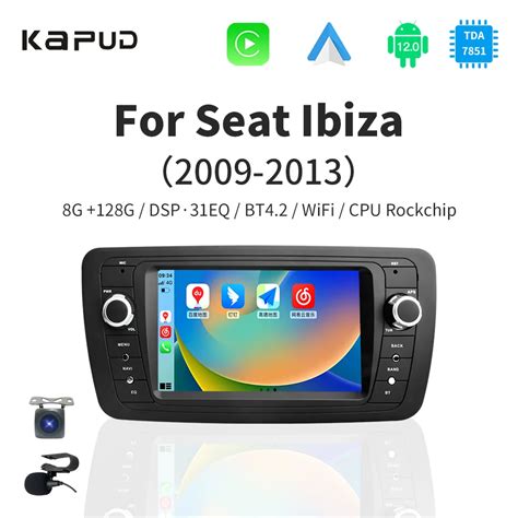 Kapud Reproductor Multimedia Con Android 12 Para Coche Radio Con