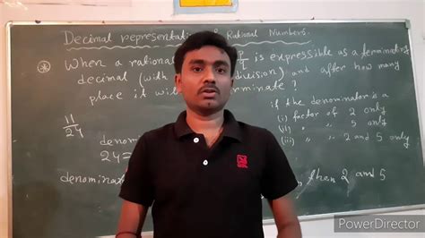 Decimal Representation Of Rational Numbers Class 9 Cbse Youtube