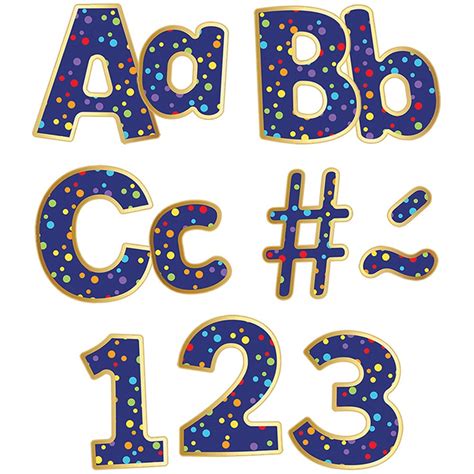 Sparkle Shine Rainbow Confetti Ez Letters Cd 130087 Carson