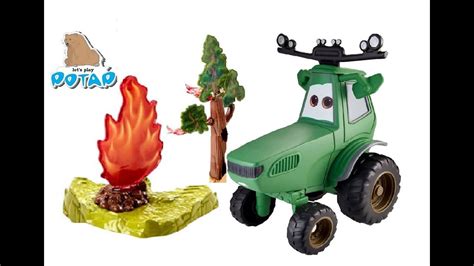 Disney Planes Fire And Rescue Set With Tractor Buck Диснеевсике Игрушки