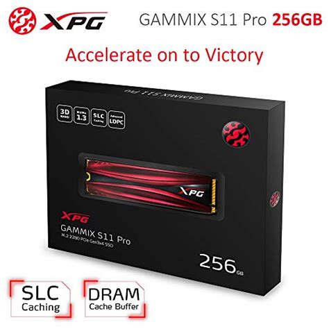 XPG ADATA GAMMIX S11 Pro 256GB PCIe Gen3x4 M.2 2280 Gaming Solid State ...