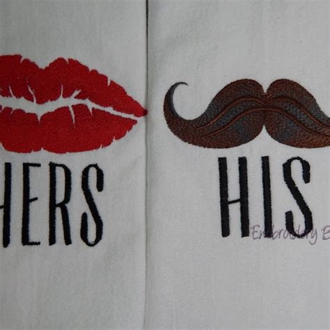 His And Hers Towels Etsy