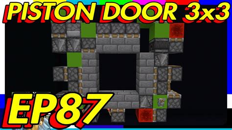 3x3 Piston Door Tutorial Emannuelplayzyt Minecraft Survival Ita