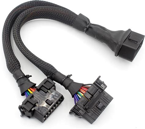 Amazon fr LoongGate OBD II OBD2 Splitter Câble Grade Militaire