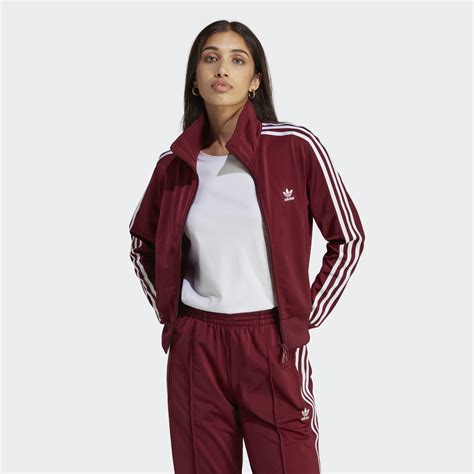 Women S Clothing Adicolor Classics Firebird Track Jacket Burgundy Adidas Egypt