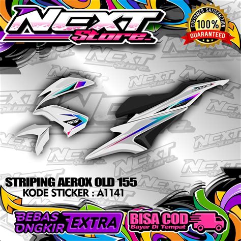 Jual Sticker Striping Aerox New Connected Vva 155 Nvx Malaysia Style