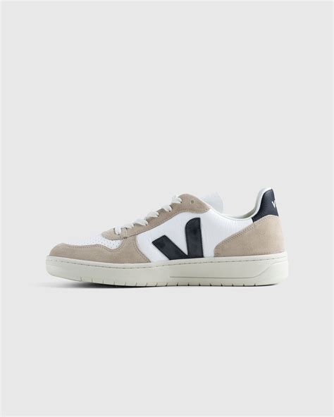 VEJA V 10 Chrome Free Leather White Black Sahara Highsnobiety Shop