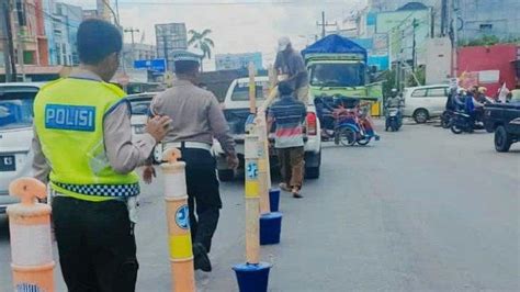 Antisipasi Kemacetan Jelang Tahun Baru Polres Lampung Tengah Polda