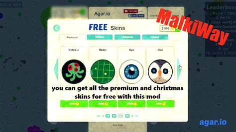 Agario Get All The Skins For Free Youtube