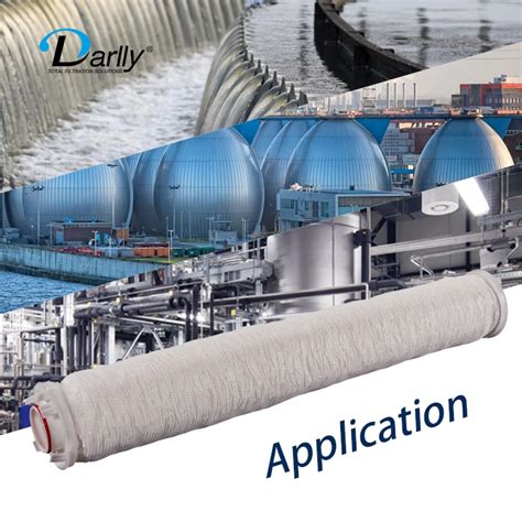 Darlly 165mm Diameter Horizontal Pleated PP Membrane High Flow Filter