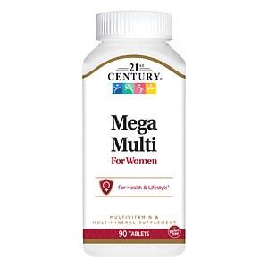 21st Century Mega Multi for Women, Multivitamin & Multimineral ...