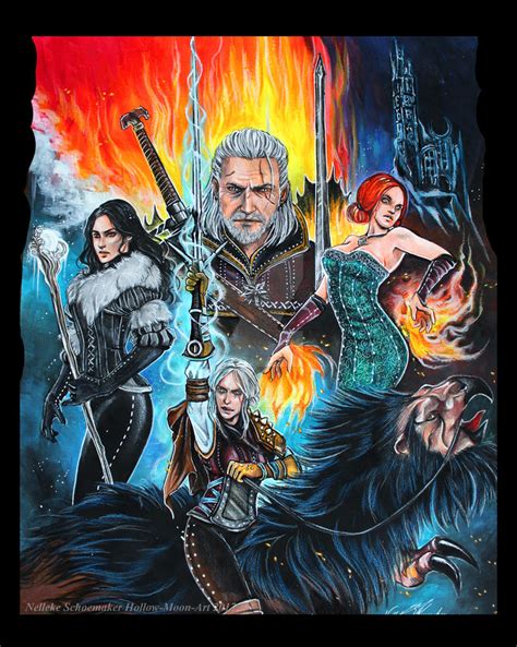 Witcher Griffin Rider By Hollow Moon Art On Deviantart