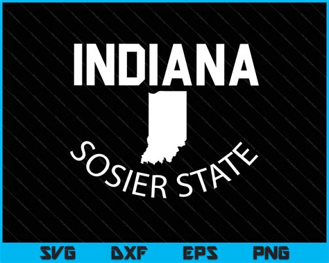 Indiana Hosier State SVG PNG Cutting Printable Files – creativeusarts
