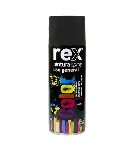 Esmalte Spray Rex Negro Opaco Mate 400 Ml Socodima Cl