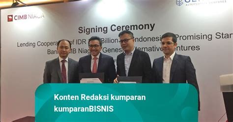 CIMB Niaga Dan Genesis Teken Kerja Sama Pembiayaan Untuk Startup